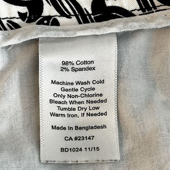 Talbots Crop Pants Size 18W Tuscan Bird Print - Picture 13 of 13